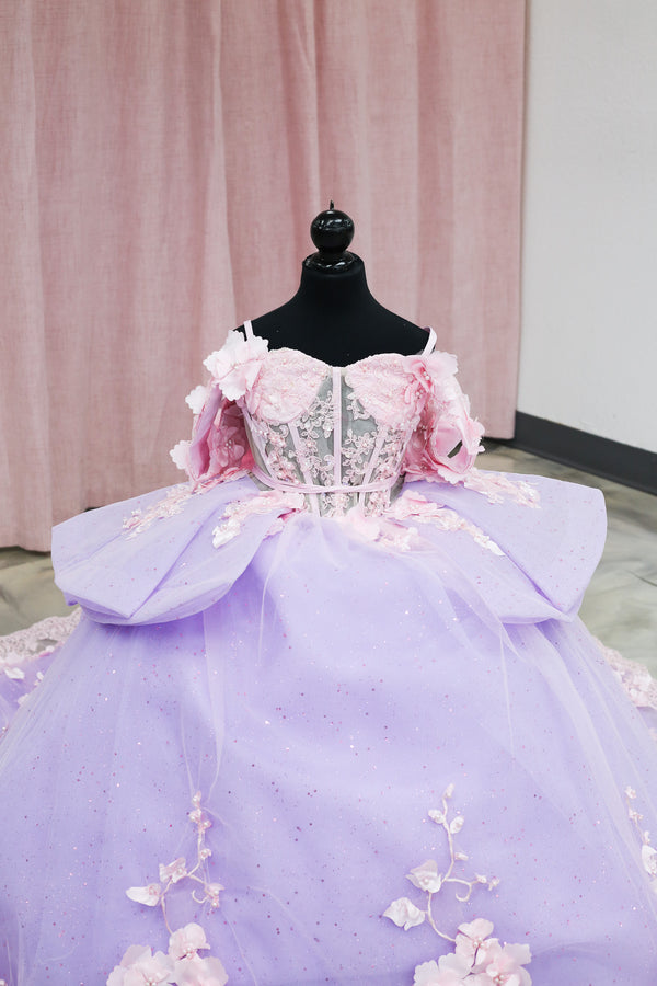 Cherry Blossom Mini Quinceañera Gown — alternate view