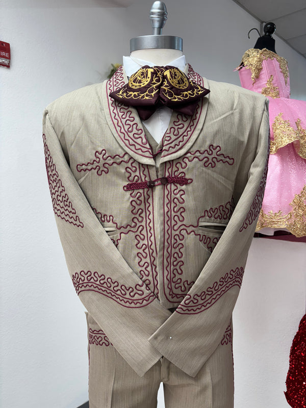 Traje Charro Cafecito Economico — otra vista — Boutique Moroleón