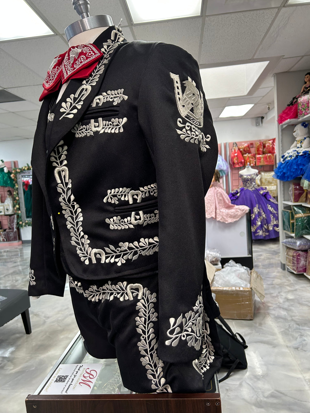Charro Suit Classic Black/Silver