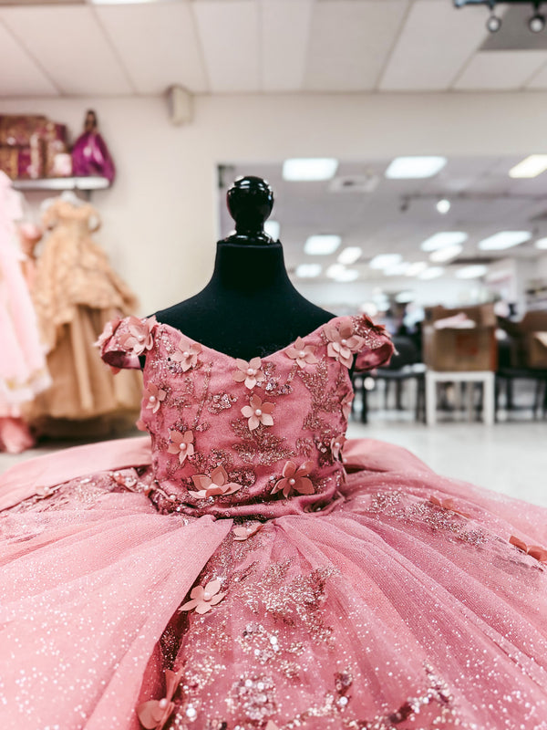 Rose Garden Bow Mini Quinceañera Gown — alternate view
