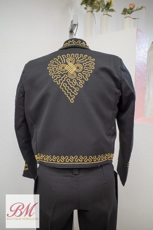 Economic Charro Negro with Gold — otra vista — Boutique Moroleón